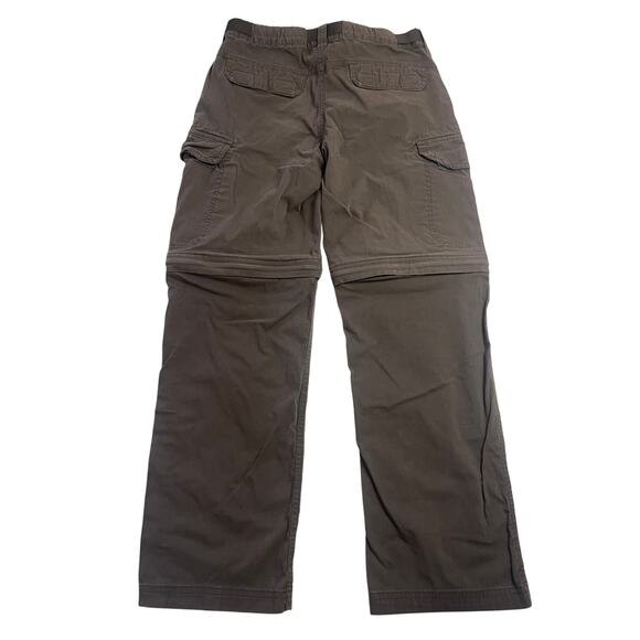 BC Clothing Men's Convertible Pants Gray Brown Hiking Travel Size Men's Small 30 - Picture 4 of 5